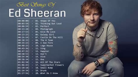ed sheeran songs list